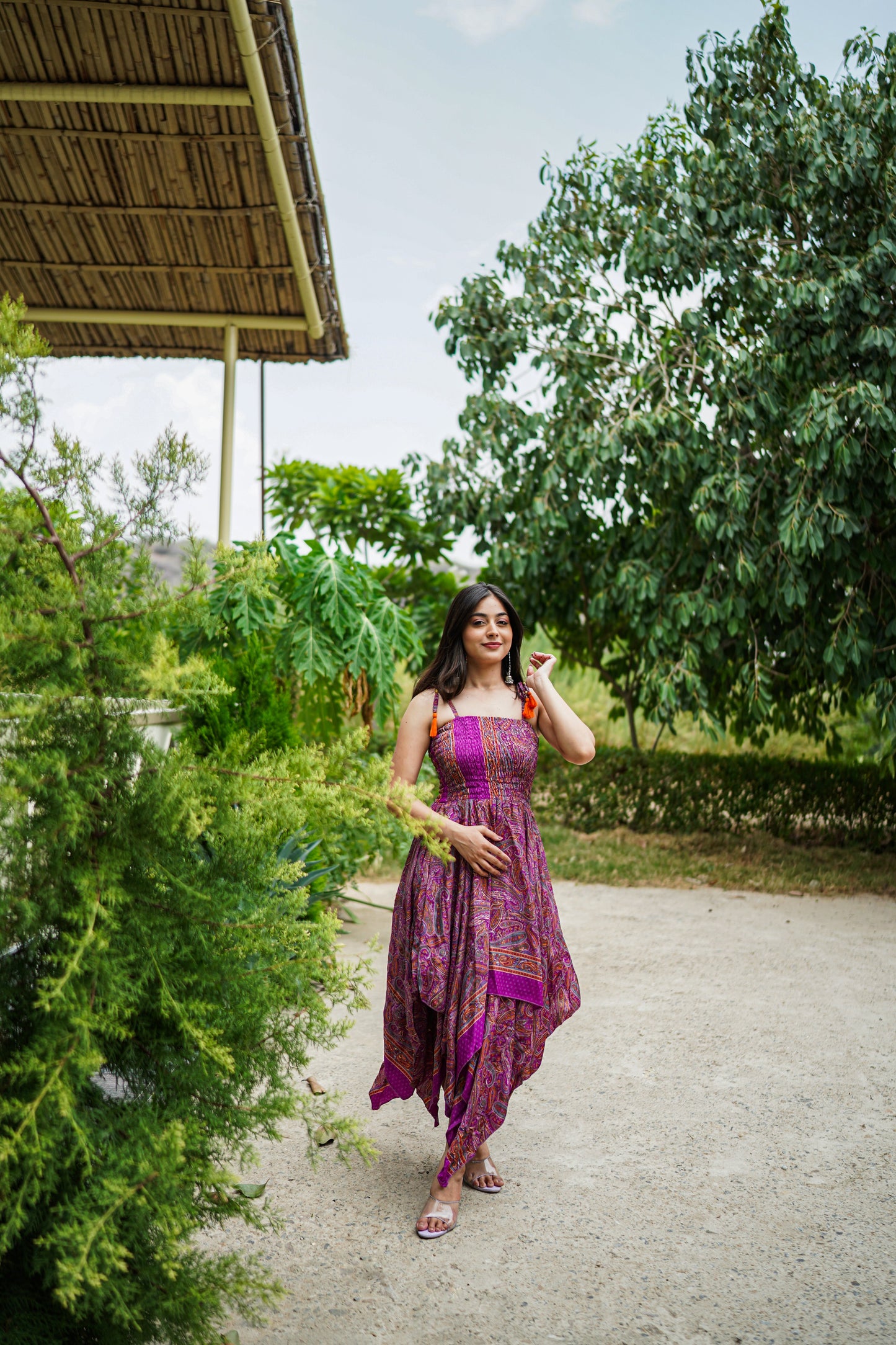 Dark Pink Long Summer Dress