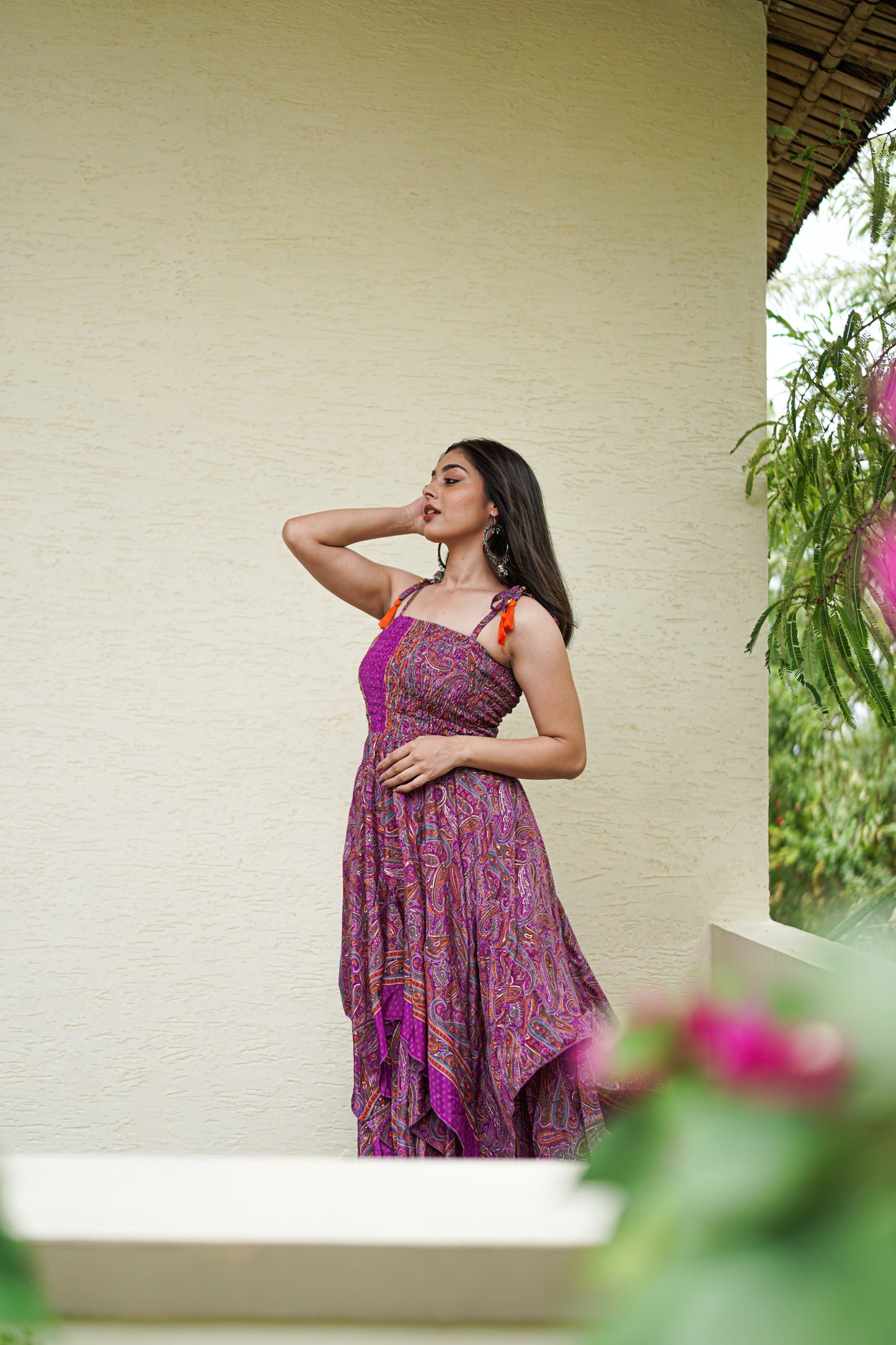 Dark Pink Long Summer Dress