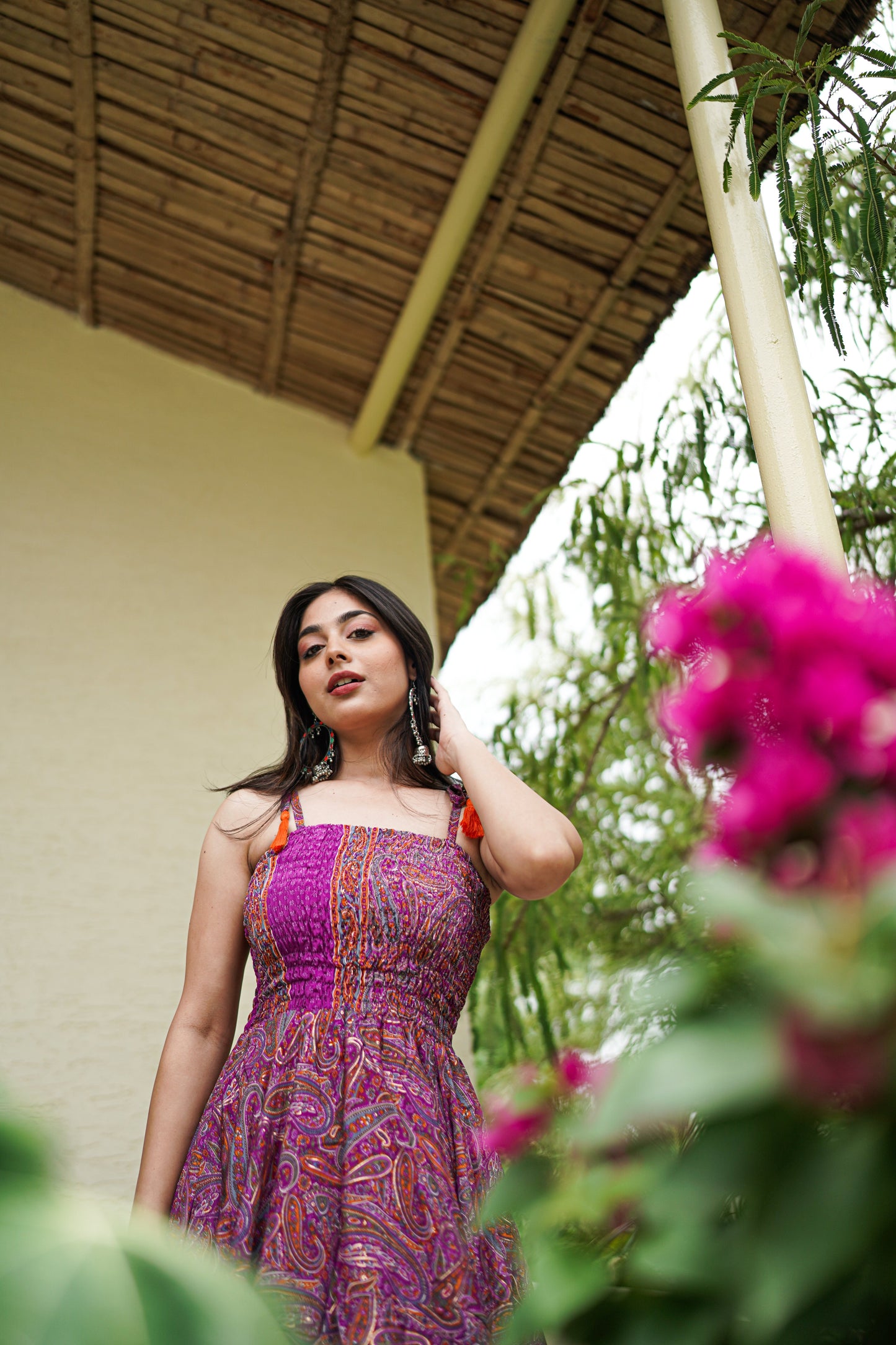 Dark Pink Long Summer Dress