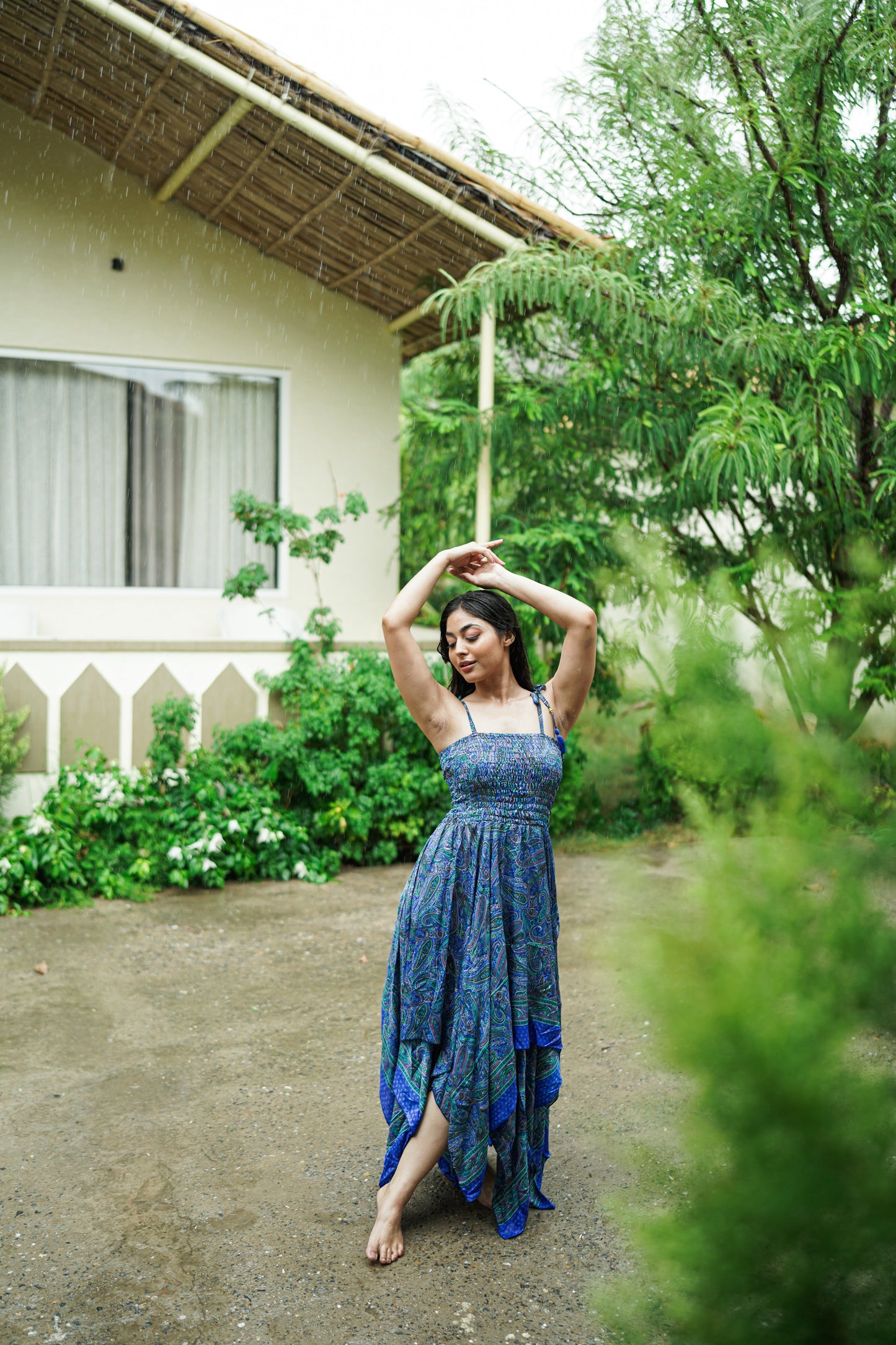 Dark Blue Long Summer Dress